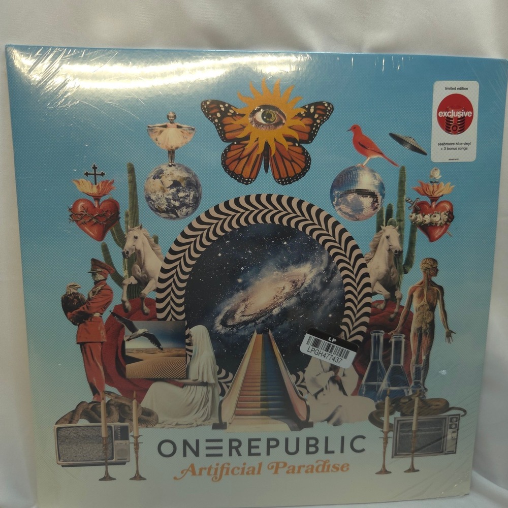 OneRepublic‎ Artificial Paradise Seabreeze Blue Vinyl Target New *Dinged Corner*